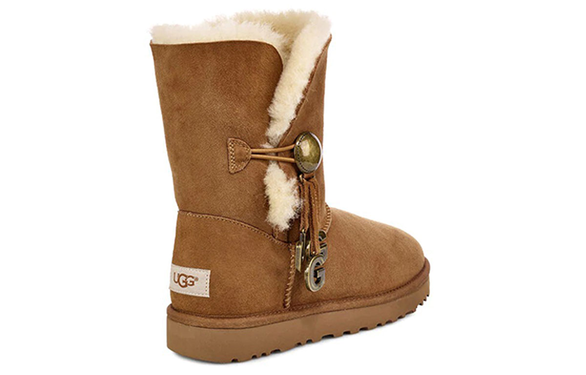 Shop (W) UGG Bailey Button Braun Damen/Herren Winterstiefel 1096969-CHE