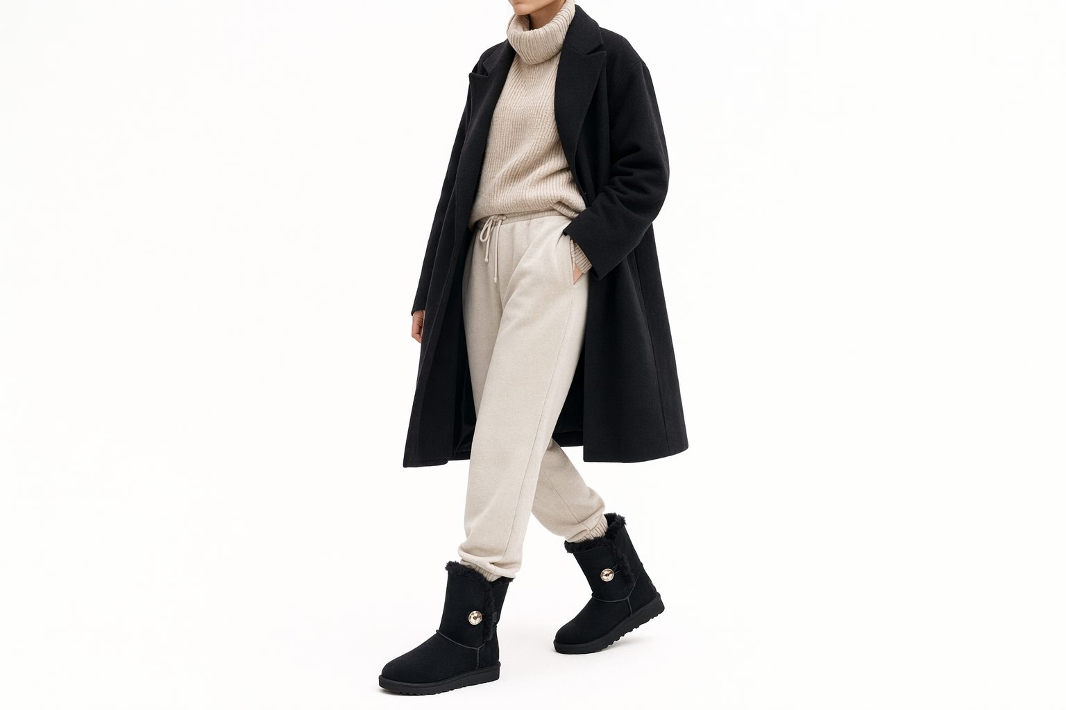 Order UGG 簡約小眾 短筒靴 女款 黑色