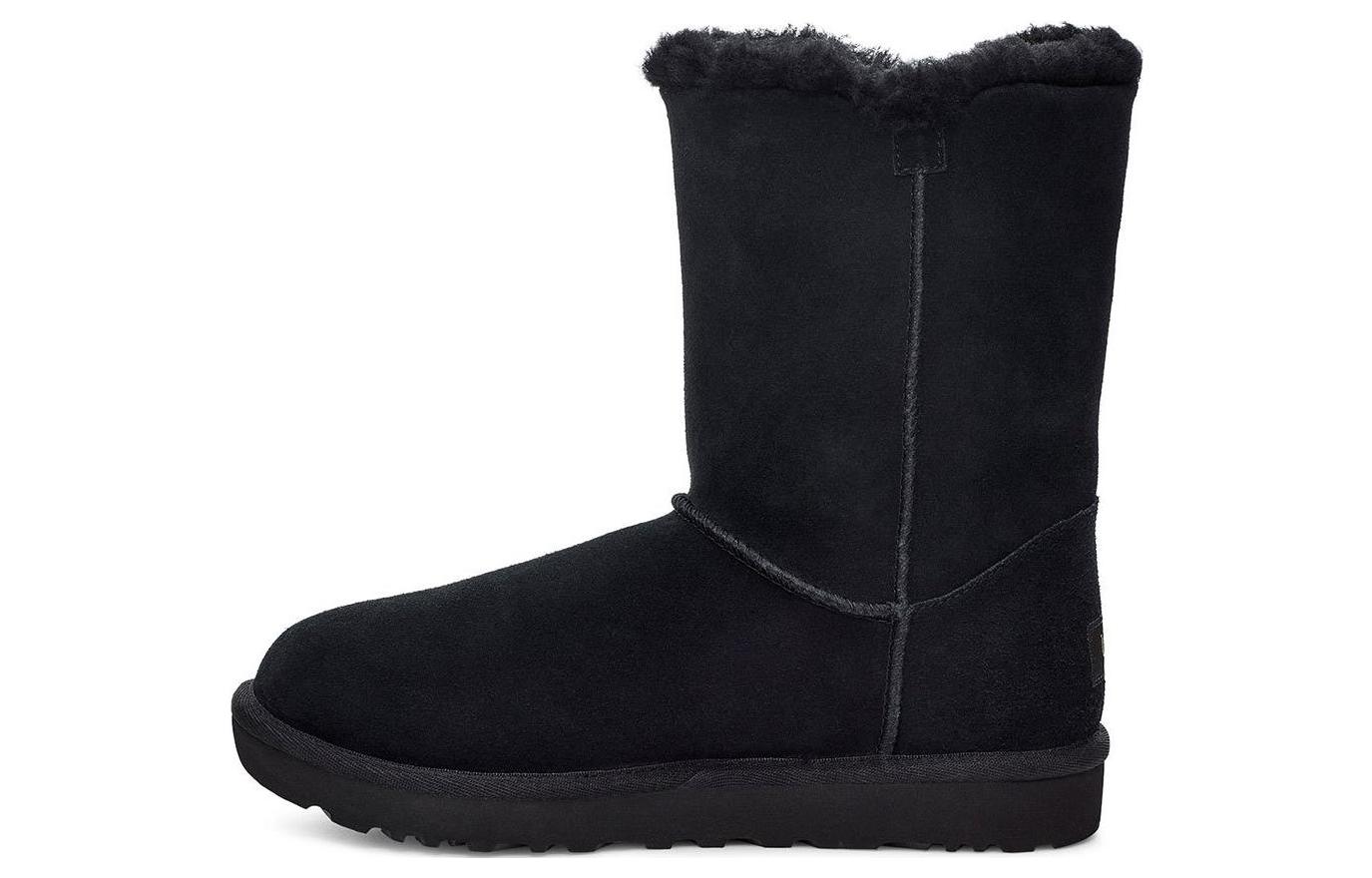 Shop UGG 簡約小眾 短筒靴 女款 黑色