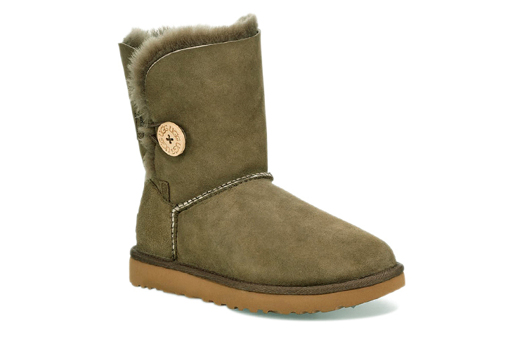 Order UGG 貝莉紐扣 II 2.0 絨面羊皮 舒適保暖加絨 短筒 雪地靴 女款 桉樹棕色