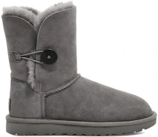 Order UGG Bailey Button II 靴子 羊皮 加絨 雪地靴 女款 灰色