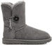 Order (W) UGG Bailey Button II Boot Berbulu Lembut Kelabu. 1016226-GREY