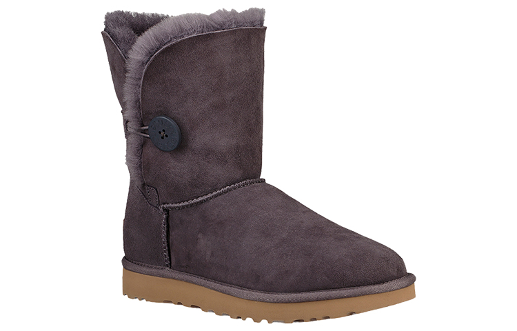 Lookbook UGG Bailey 舒適翻邊蝴蝶 短中筒 雪地靴 女款 紫灰色