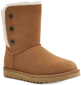 UGG Bailey Snaps 時尚休閒加絨 中筒 雪地靴 女款 栗色 Lookbook UGG Bailey Snaps 時尚休閒加絨 中筒 雪地靴 女款 栗色