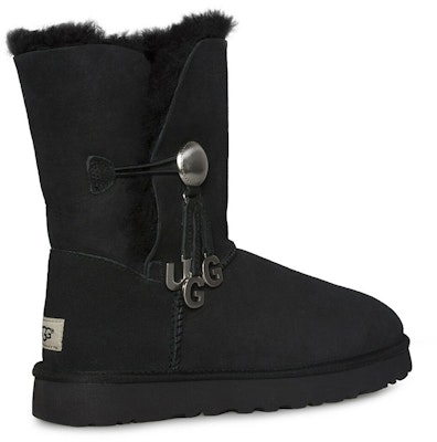 UGG Bailey Button 雪地靴 女款 黑色 Shop UGG Bailey Button 雪地靴 女款 黑色