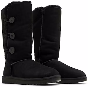 (W) UGGベイリーボタン トリプレット II ブーツ (ブラック) 1016227-BLK Cheap (W) UGGベイリーボタン トリプレット II ブーツ (ブラック) 1016227-BLK