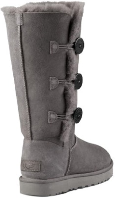UGG Bailey Button Triplet II 高筒雪地靴 女款 灰色 Shop UGG Bailey Button Triplet II 高筒雪地靴 女款 灰色