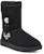 (W) UGG Bailey Button Charm Abjad Logam Berbulu Hitam 1114970-BLK