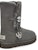 (W) UGG Bailey Button UGG Charm Versi Alphabet Metalik Berbulu 'Kelabu' 1114970-CHRC