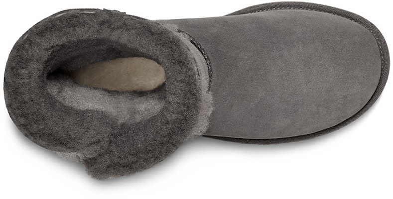 UGG Bailey Button Ugg 魅力 牛反絨 金屬字母 舒適 中筒 雪地靴 女款 炭灰色 Purchase UGG Bailey Button Ugg 魅力 牛反絨 金屬字母 舒適 中筒 雪地靴 女款 炭灰色