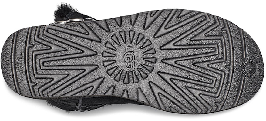 (W) UGGベイリーボタン チャーム メタリック アルファベット 黒 (UGG Bailey Button Charm Metallic Alphabet Black) 1114970-BLK Details for (W) UGGベイリーボタン チャーム メタリック アルファベット 黒 (UGG Bailey Button Charm Metallic Alphabet Black) 1114970-BLK