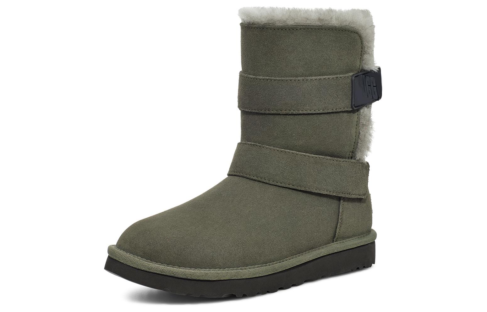 Order (Women) UGG Bailey Graphic Logo Strap Boot 'Olive Green' 1137074-FRSN