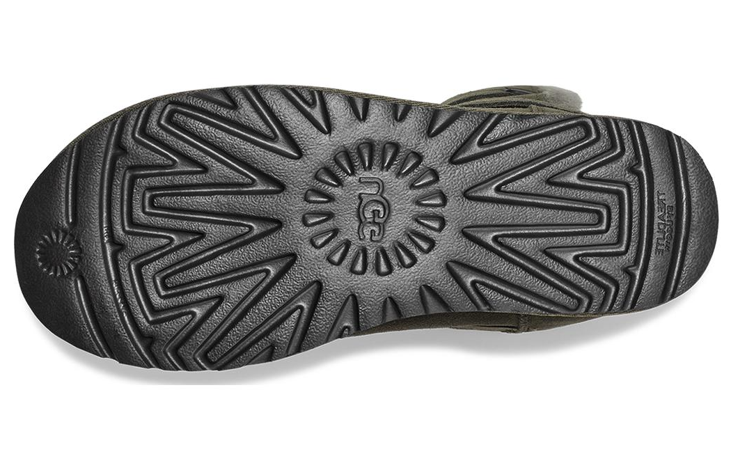 Shop (Women) UGG Bailey Graphic Logo Strap Boot 'Olive Green' 1137074-FRSN