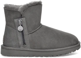 Order UGG Bailey Zip Mini 加絨拉鍊雪地靴 女款 灰色
