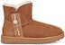 (W) UGG Bailey Zip Mini Boot Coklat Chestnut 1112481-CHE