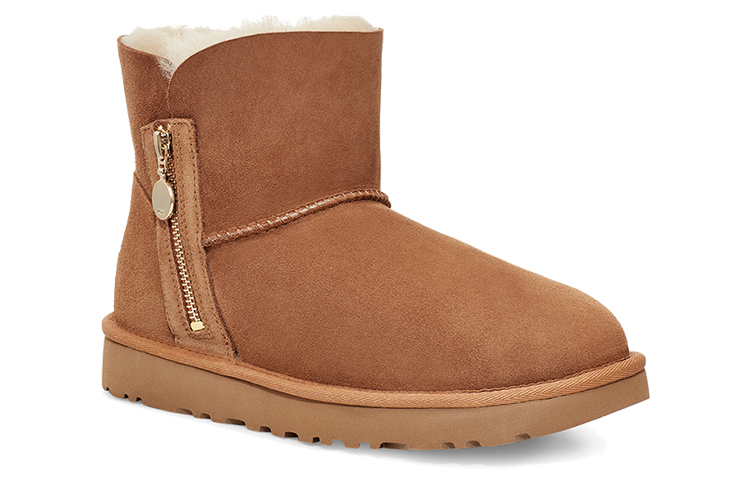 Shop (W) UGG Bailey Zip Mini Boot Warna Chestnut 1112481-CHE