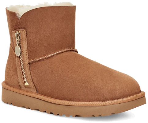 (W) UGG Bailey Zip Mini Boot Warna Chestnut 1112481-CHE Shop (W) UGG Bailey Zip Mini Boot Warna Chestnut 1112481-CHE