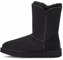 (Women) UGG Bailey Zip Short Fleece Lined Black 1112480-BLK (Women) UGG Bailey Zip Short Fleece Lined Black 1112480-BLK