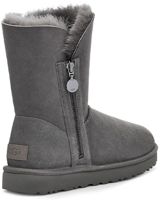 (Women) UGG Bailey Zip Short Fleece Lined Gray 1112480-GREY Shop (Women) UGG Bailey Zip Short Fleece Lined Gray 1112480-GREY