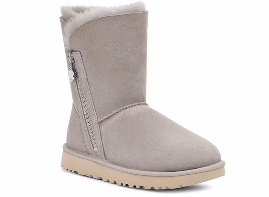 (Women) UGG Bailey Zip Short Stay Warm Cozy Gray 1112480-GOA Lookbook (Women) UGG Bailey Zip Short Stay Warm Cozy Gray 1112480-GOA