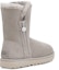 Shop (W) UGG Bailey Zip Pendek Kekal Hangat Selesa Kelabu 1112480-GOA
