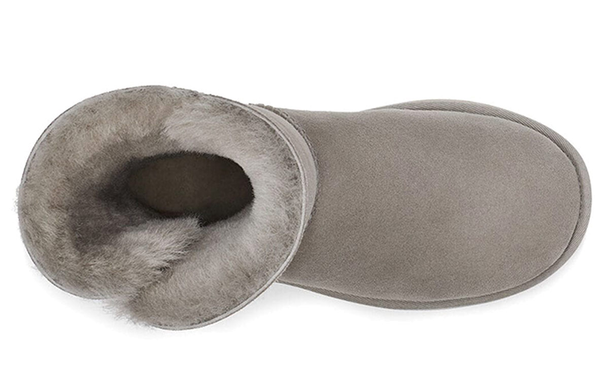 Purchase (W) UGG Bailey Zip Pendek Hangat Nyaman Abu-Abu 1112480-GOA