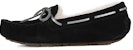 (W) Kasual UGG Loafer Rata Ikatan Reben 'Hitam' 1019069-BLK