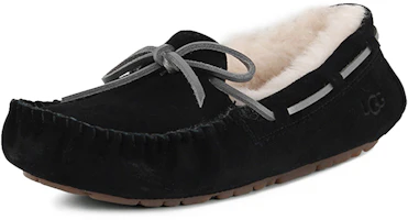 Order UGG 蝴蝶結綁帶 時尚休閒豆豆平底鞋 女款 黑色
