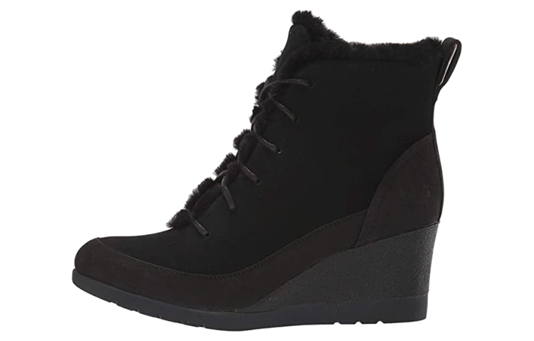 (Women) UGG Bridgit 'Black Comfort-Mid-Calf Wedge' 69269261-BLK