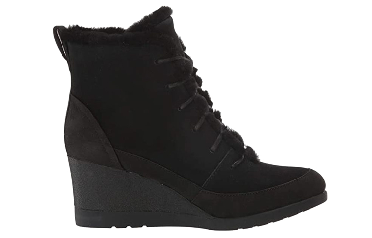 Order (W) UGG ブリジット黒快適ミッドカーフウェッジ 69269261-BLK