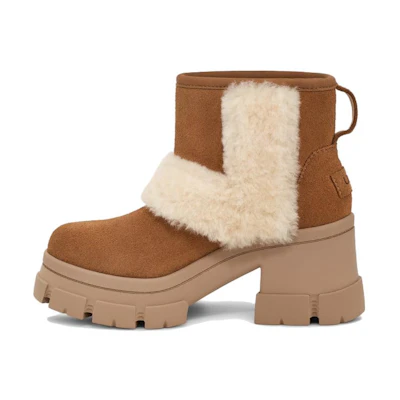 (W) UGG Brooklyn Sunburst Heeled Boot Chestnut