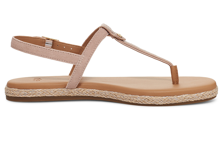 Order (W) UGG Brylee ''Rose Gouden Comfort Leren Teenslippers'' 1132833-RGMT