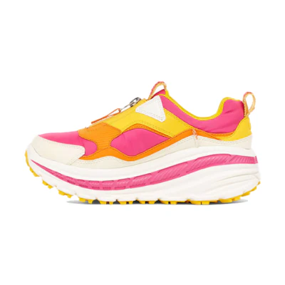 (W) UGG CA805 Zip Thick Sole Sports Shoe Pink Yellow
