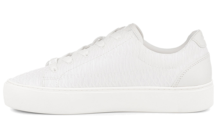 (Women) UGG Cakewalk Zilo snake pattern Skateboarding Shoes White 1109457-WEXT