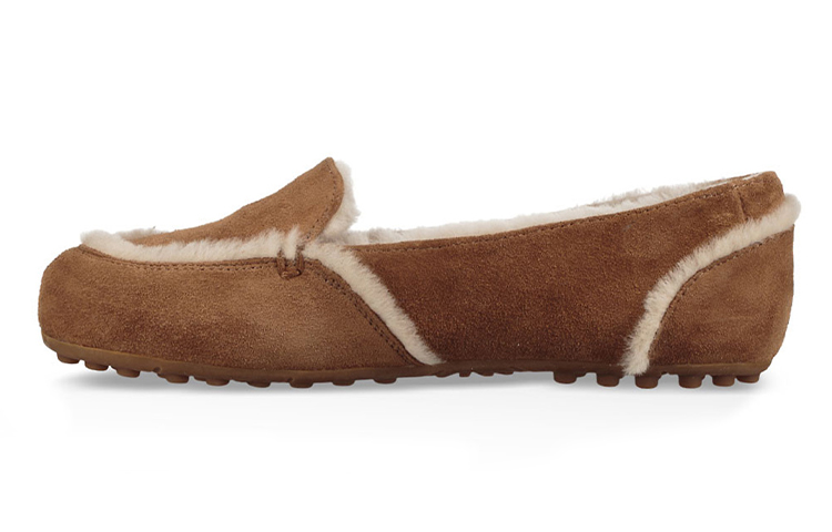 (Women) UGG California Loafer Hailey loafer Slippers Brown 1020029-CHE
