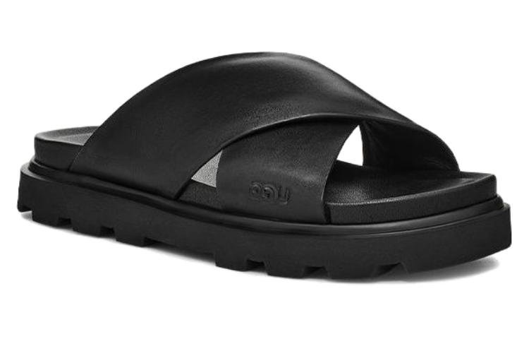 Order (W) UGGキャピタル クロスバンドサンダル (ブラック) 1152672-BLK