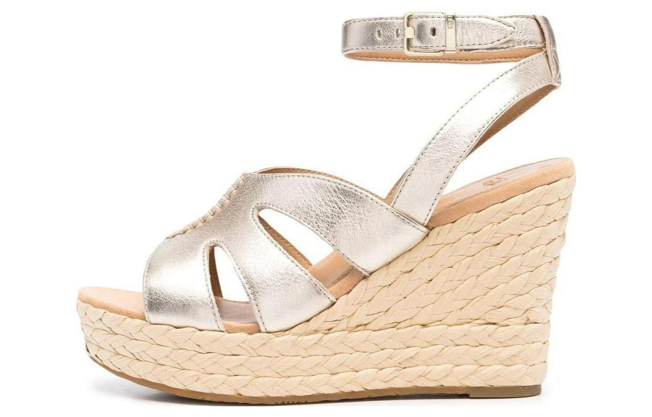 (W) UGG Careena 'Sleek Fashion Sandals Gold'