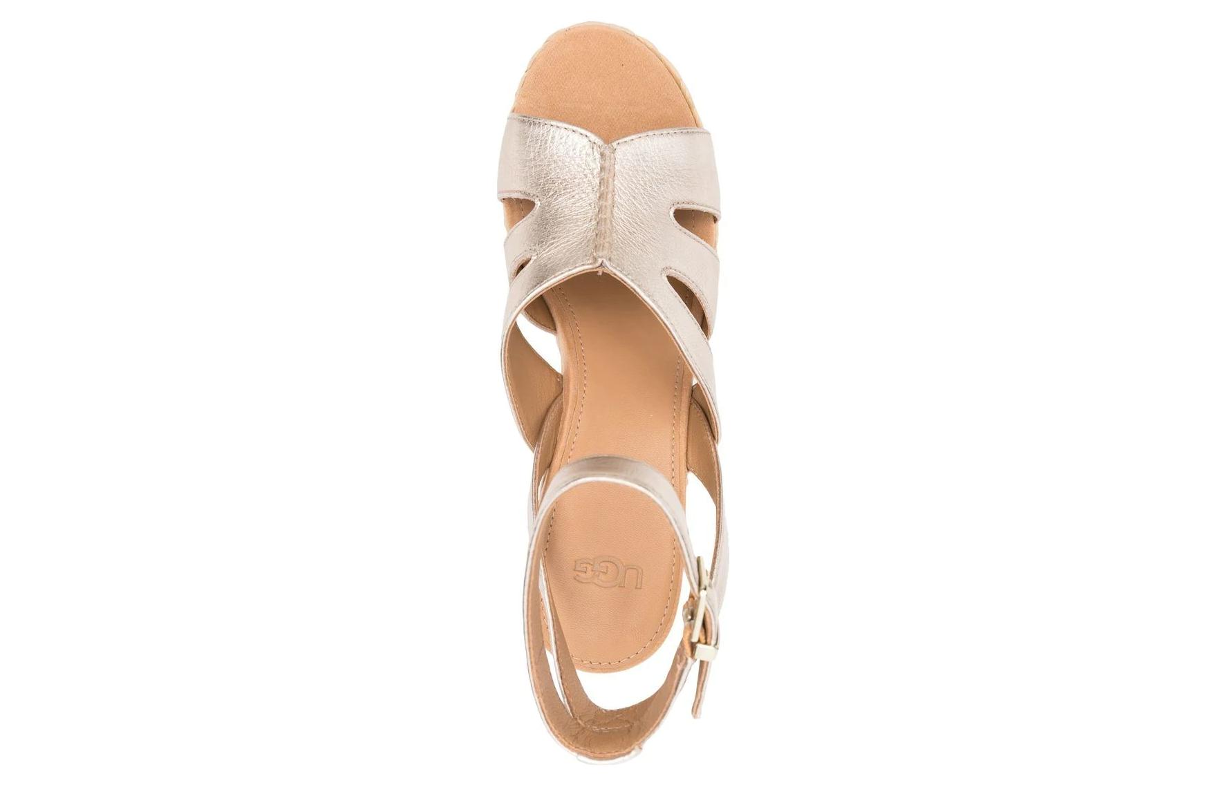 (W) UGG Careena 'Sleek Fashion Sandals Gold' 圖 4