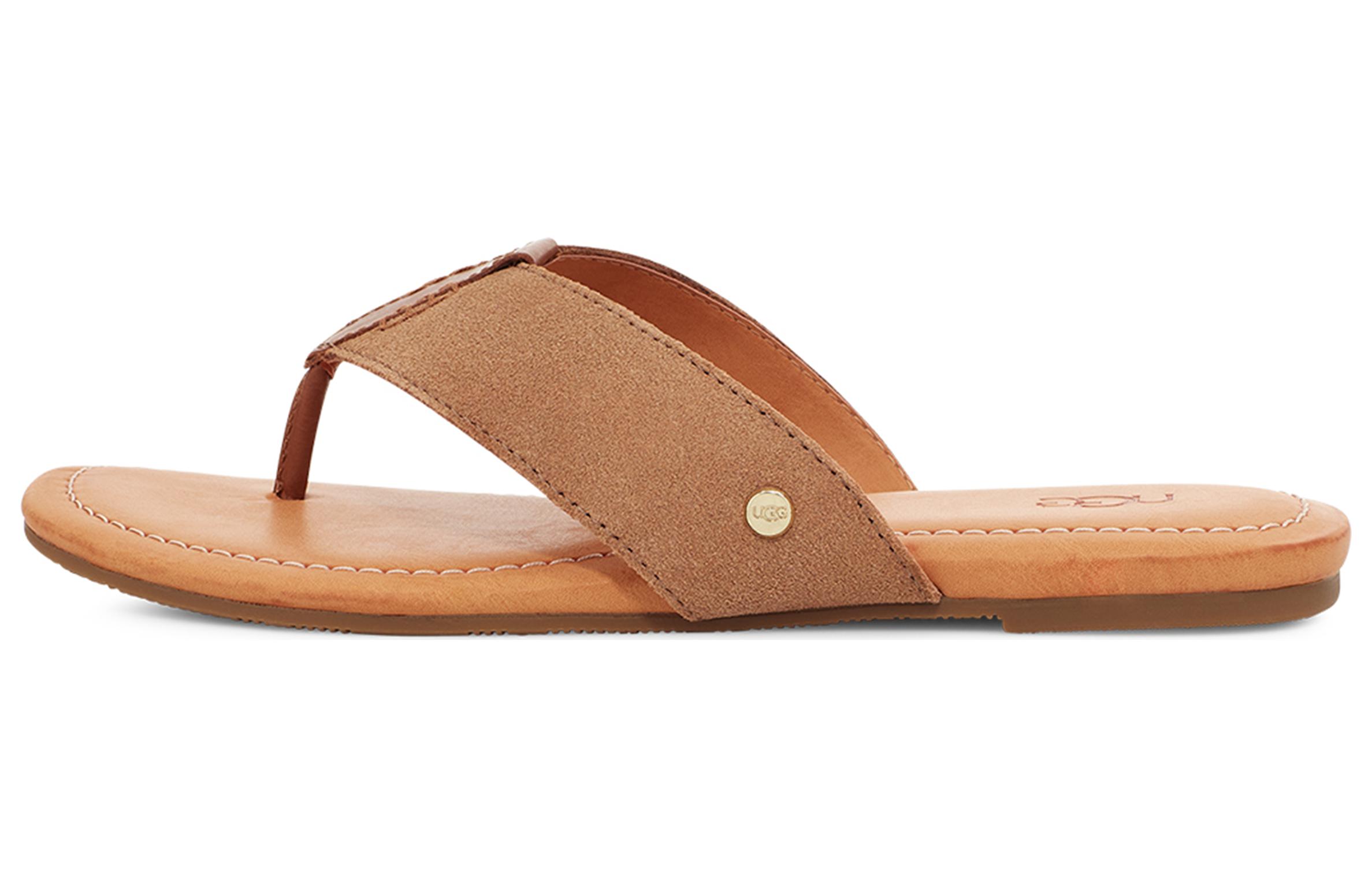 (Women) UGG Carey Thongs 'Chestnut' 1139051-CHE