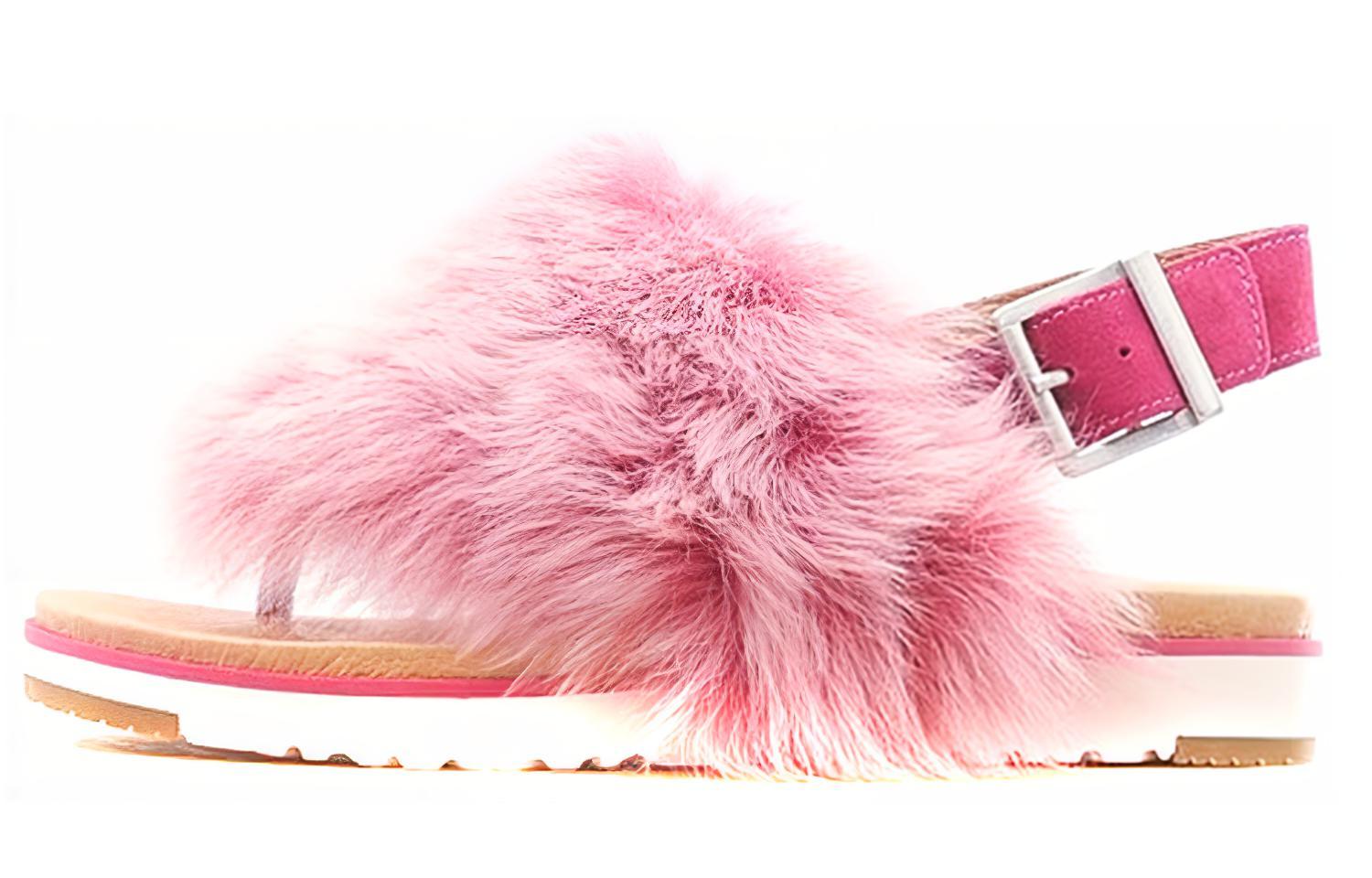 (Women) UGG Casual Comfort Fashion Sandal 'First Layer Cowhide Pink' 1092261-CRS