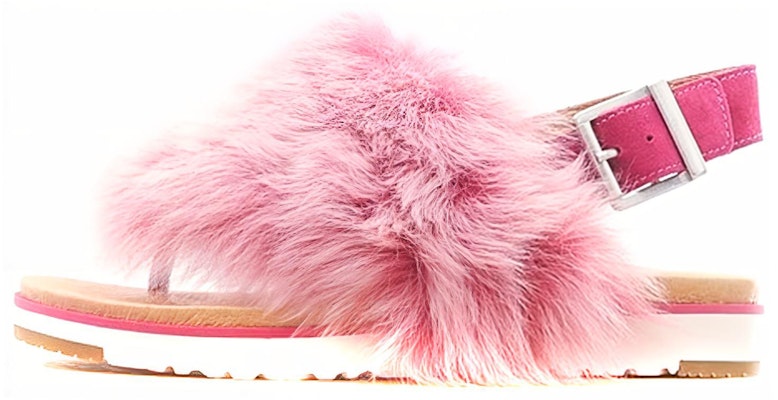 (Women) UGG Casual Comfort Fashion Sandal 'First Layer Cowhide Pink' 1092261-CRS Buy (Women) UGG Casual Comfort Fashion Sandal 'First Layer Cowhide Pink' 1092261-CRS