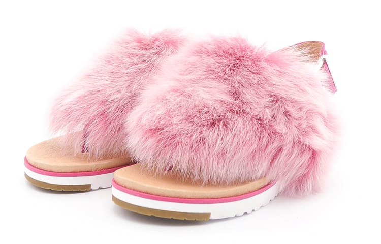 Shop UGG 頂層牛皮 休閒舒適 時尚涼鞋 女款 粉紅色