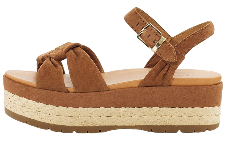 (Women) UGG Casual Comfort Fashion Sandals 'Brown Leather' 1125026-CTSD