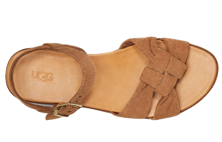 Shop (W) UGG棕色皮革休闲舒适时尚凉鞋 1125026-CTSD