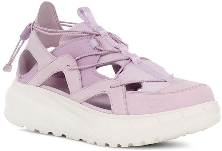 UGG 編織布料 休閒繫帶鏤空 時髦涼鞋 女款 薰衣草霧紫色 Lookbook UGG 編織布料 休閒繫帶鏤空 時髦涼鞋 女款 薰衣草霧紫色