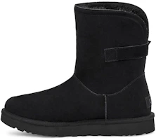 (Women) UGG Chantel Side Buckle Snow Boots Black 1119151-BLK (Women) UGG Chantel Side Buckle Snow Boots Black 1119151-BLK