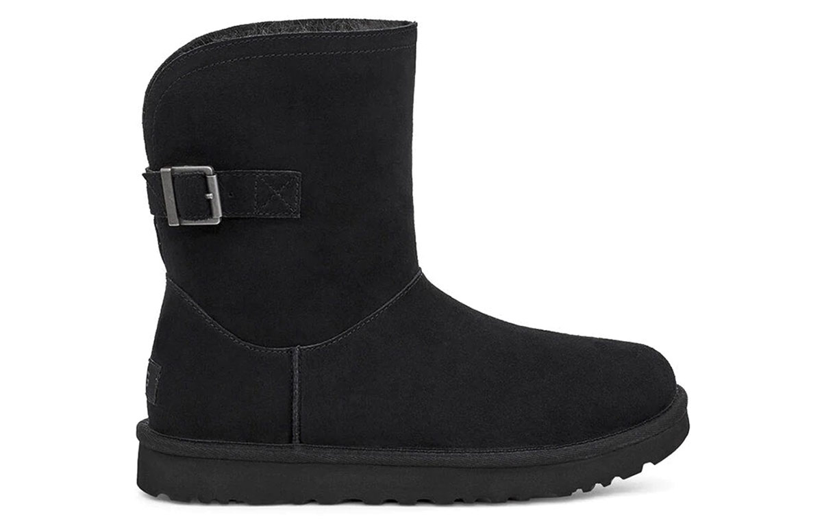 Order (Women) UGG Chantel Side Buckle Snow Boots Black 1119151-BLK