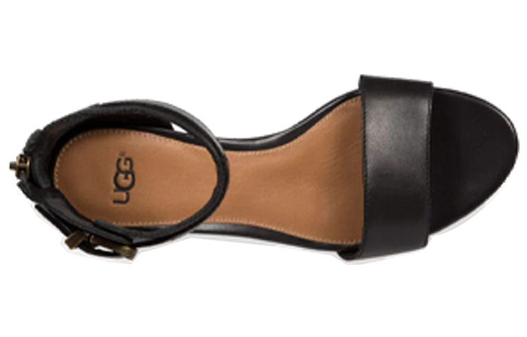 (W) UGG Char Black Sandals 'Black' 圖 4