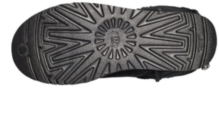 (W) UGGチェック柄リボンショートスノーブーツ (黒) 1138132-BLK Details for (W) UGGチェック柄リボンショートスノーブーツ (黒) 1138132-BLK