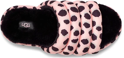 Purchase UGG FluffInto Puff 織物 豹紋厚底 時尚涼拖 女款 粉色